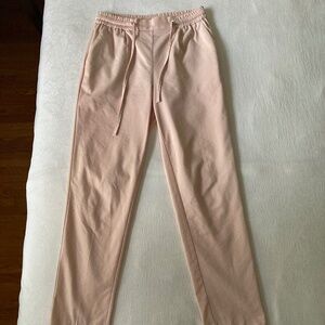 Zara light pink drawstring pants